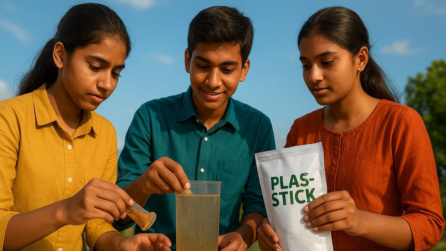 Indian Teens Invent Tamarind-Based Solution to Remove Microplastics