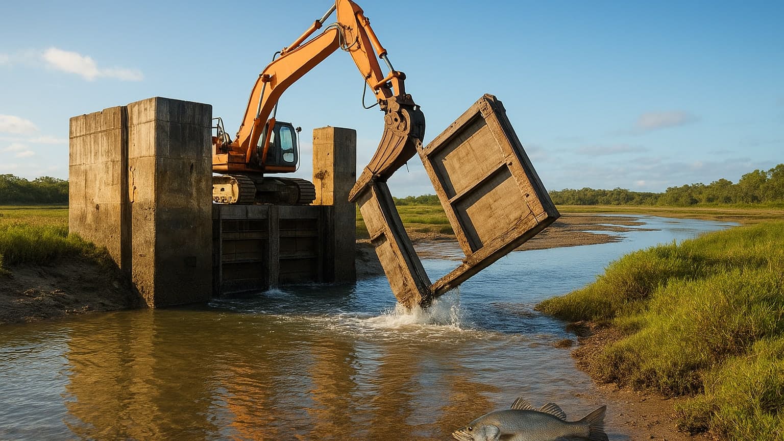 Queensland Removes Tidal Gates to Restore Coastal Ecosystems