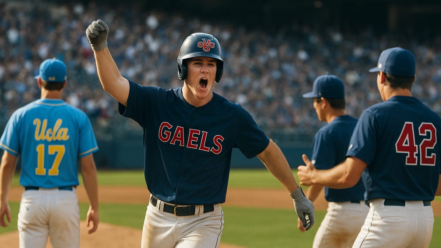 Saint Mary's Stuns Top-Seeded UCLA in Extra Innings