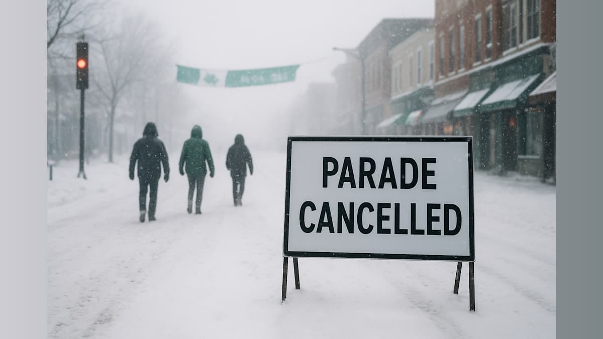 Winter Storm Forces Cancellation of New Jersey's Largest St. Patrick's Day Parade