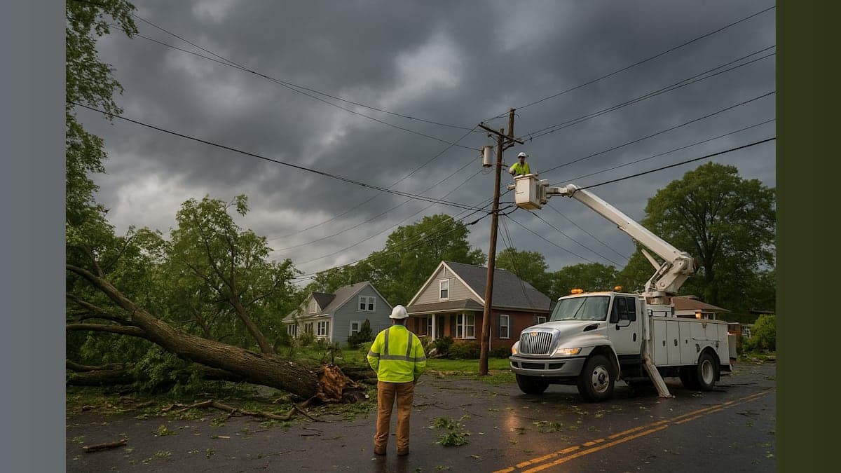 Severe Storms Leave Thousands Without Power Across New Jersey