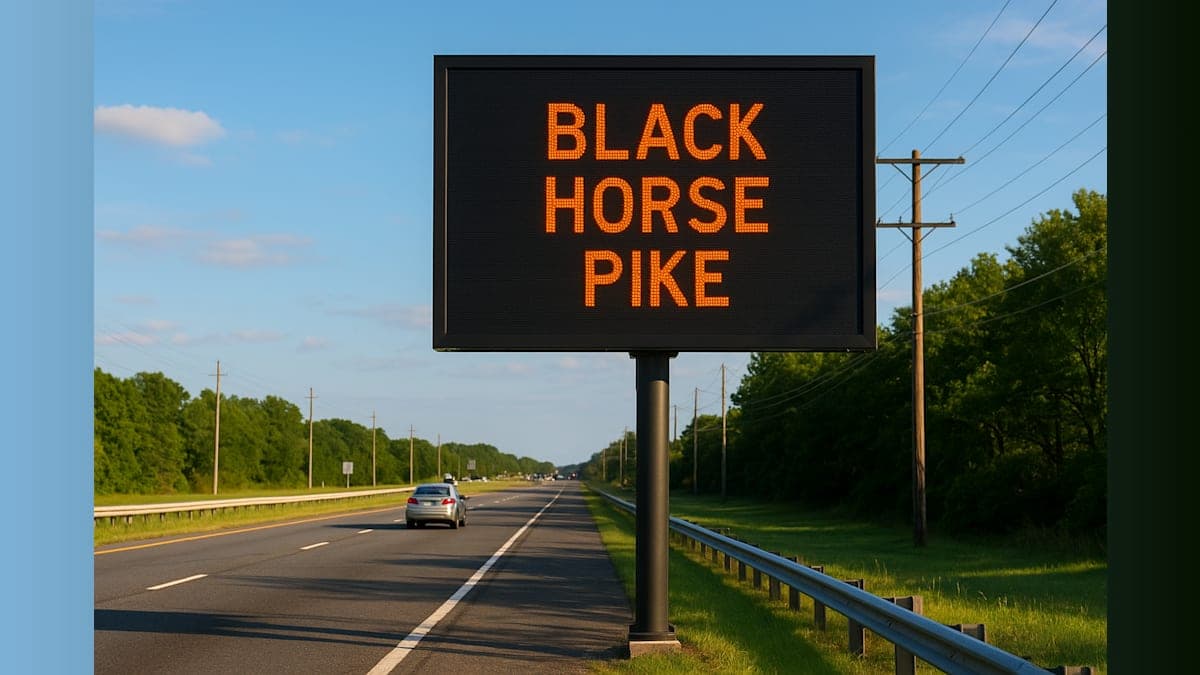 New Black Horse Pike Sign Sparks Debate Over Placement