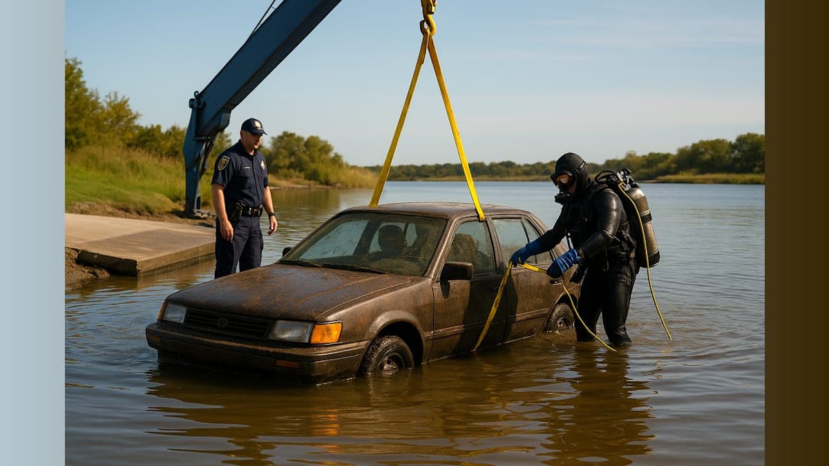 Submerged Car Recovered From Faunce Landing Boat Ramp