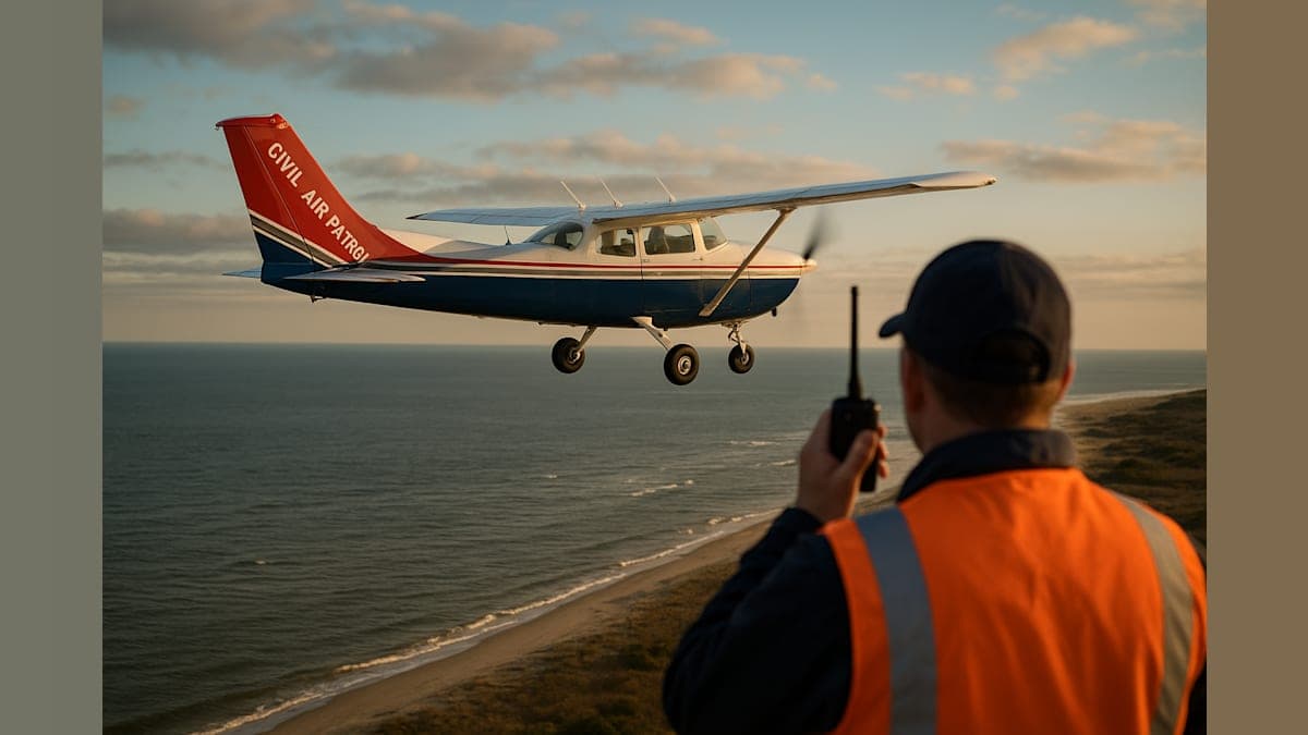 Civil Air Patrol Tracks Distress Signal to Ocean View
