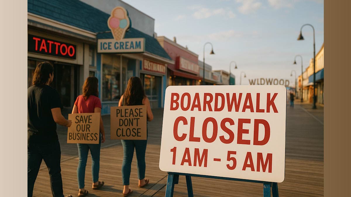Wildwood Boardwalk to Close Overnight Despite Business Owners' Pleas