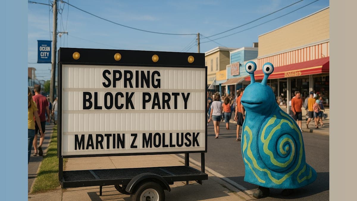 Ocean City's Weekend Lineup: Block Party, Martin Z. Mollusk