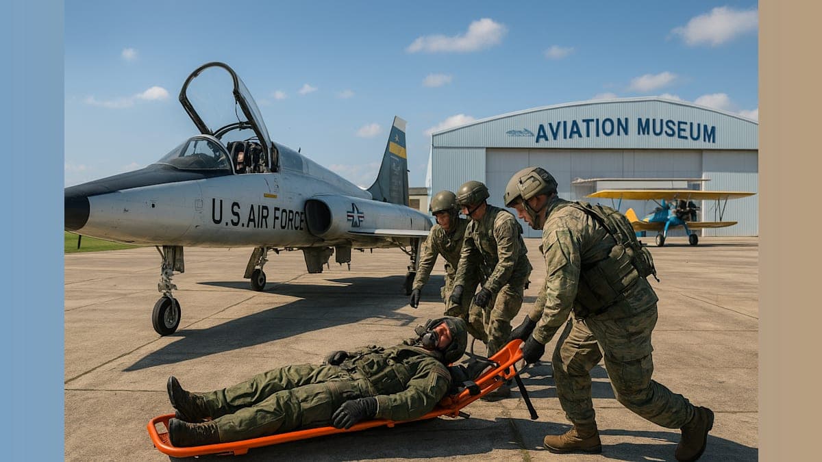 Air Guard Crash Recovery Drill at Aviation Museum