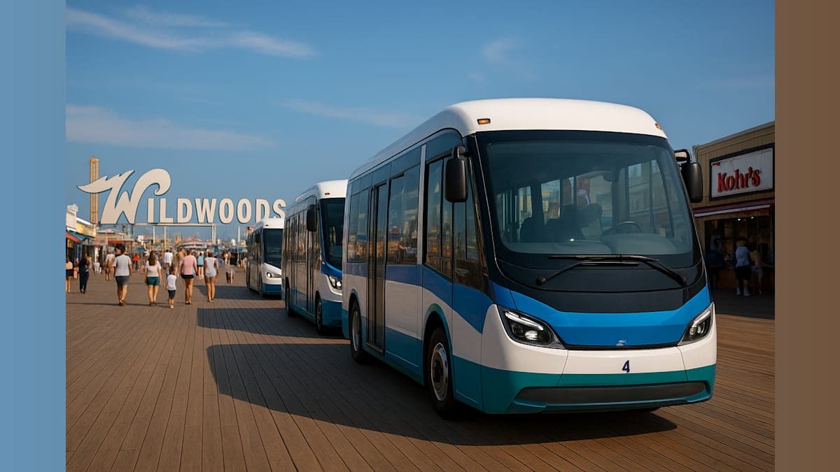 Wildwoods Boardwalk Tram Cars Go Electric This Summer