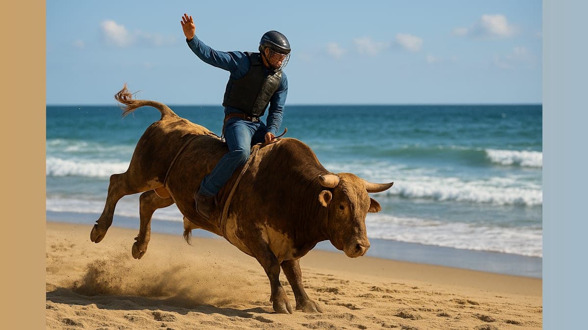 Bull Riding Comes to Wildwood Beach This Weekend