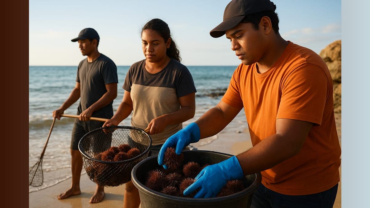 Australia Pays Indigenous Fishermen to Combat Sea Urchin Plague
