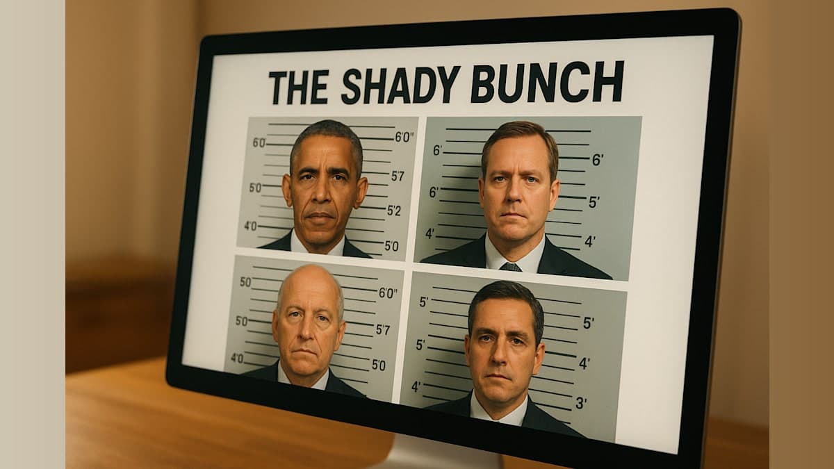 Trump Posts AI Mugshot of Obama on Truth Social