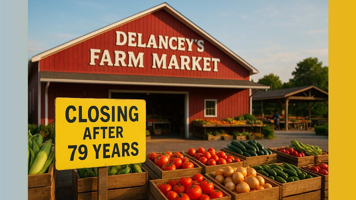 Delancey's Farm Market Closing After 79 Years