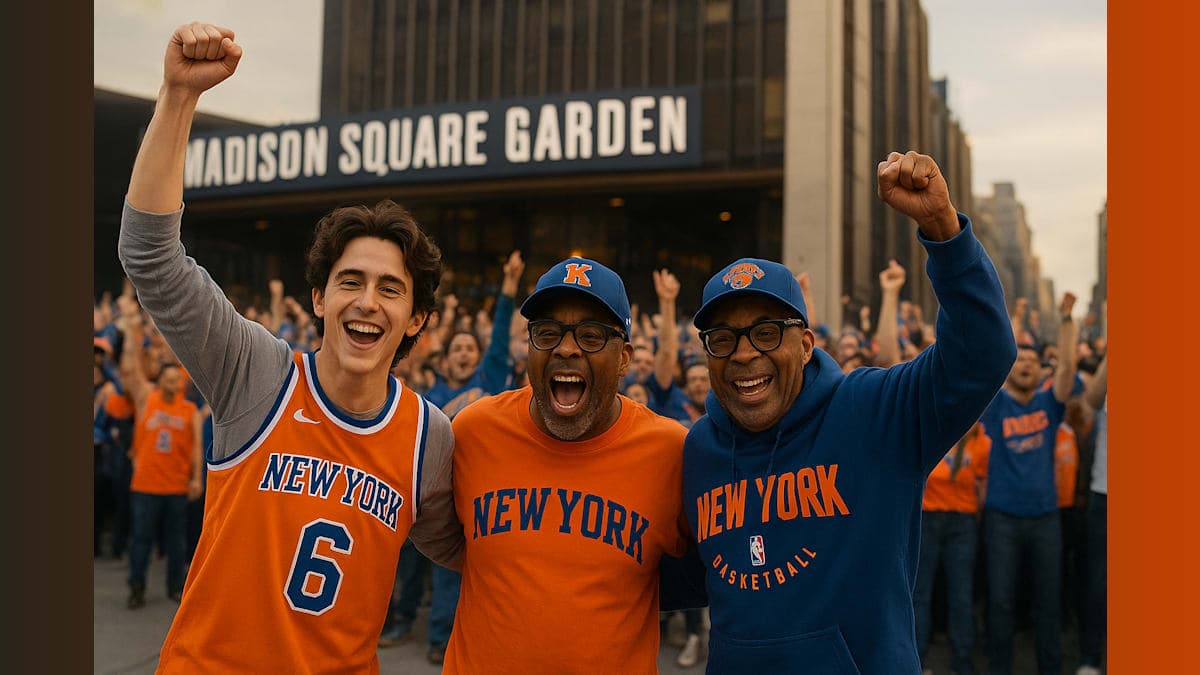 Chalamet Celebrates Knicks' First Finals Berth in Decades
