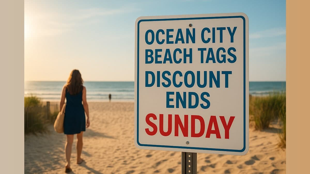 Ocean City Beach Tags: Discount Ends Sunday