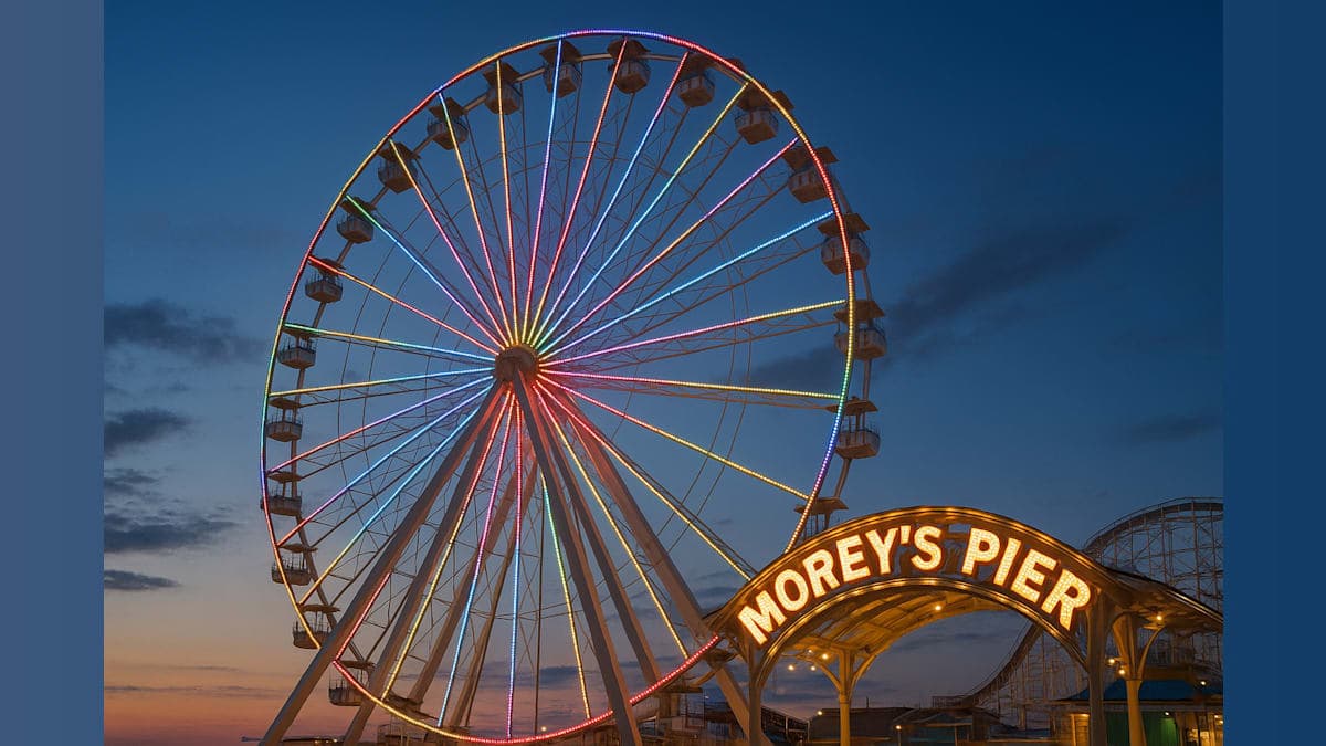 Morey's Pier Giant Wheel Gets Major Upgrade