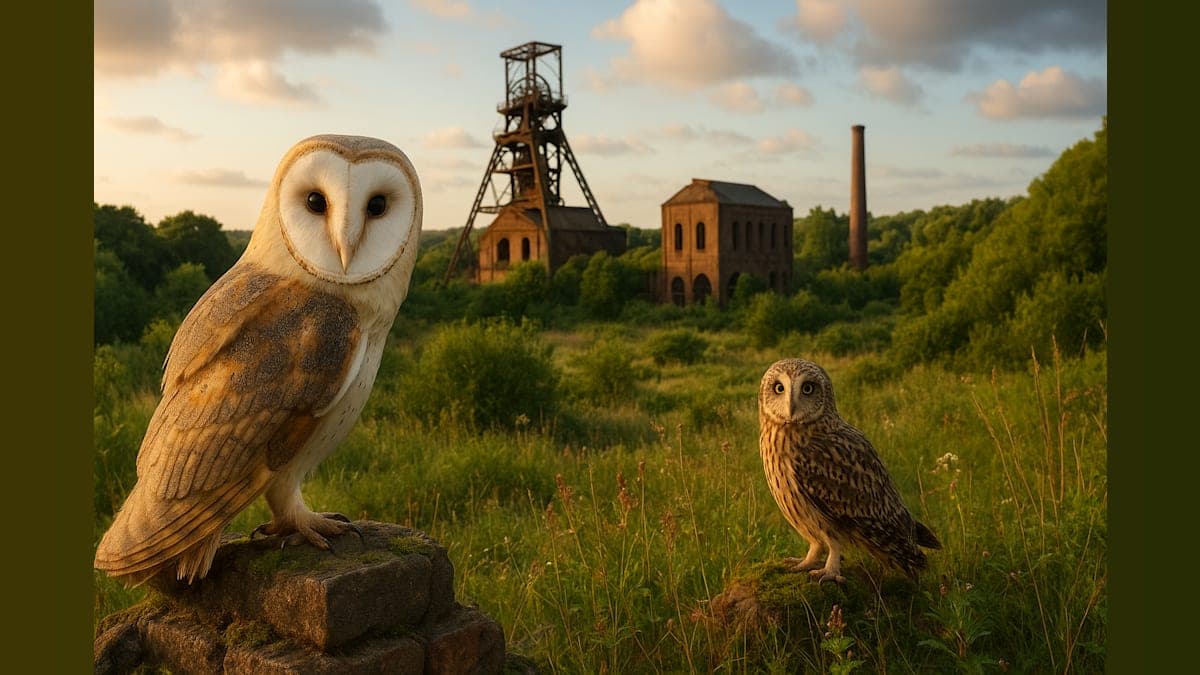 Owls Reclaim Abandoned English Coal Mine After 50 Years