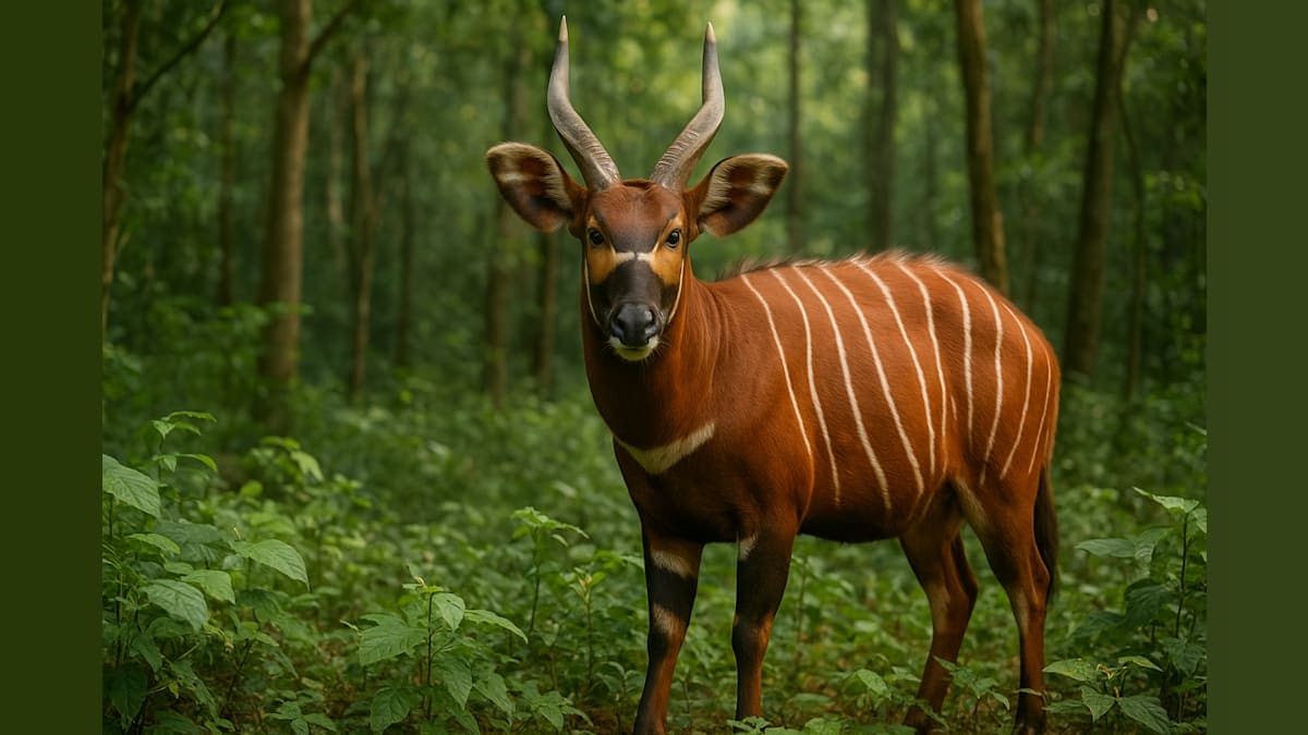 Rare Mountain Bongos Rediscovered in Kenyan Forest