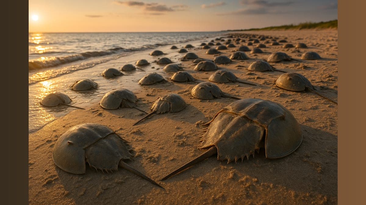 Ancient Horseshoe Crabs Return to Delaware Bay Beaches