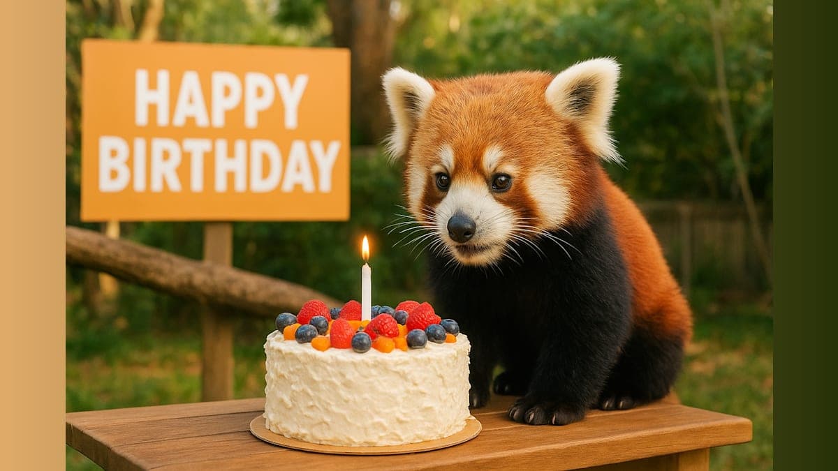 Zoo Welcomes Red Panda on His First Birthday
