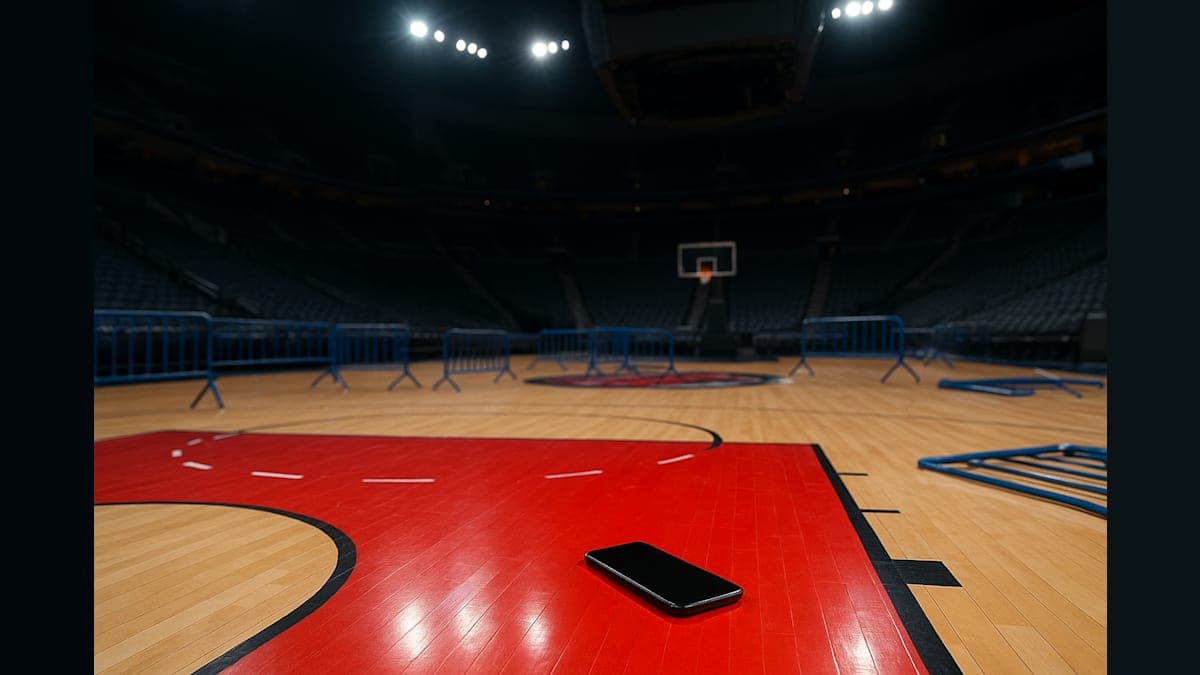 Fan Rushes Court During NBA Finals Game