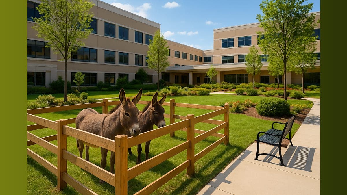 Therapy Donkeys Bring Calm to French Psychiatric Patients