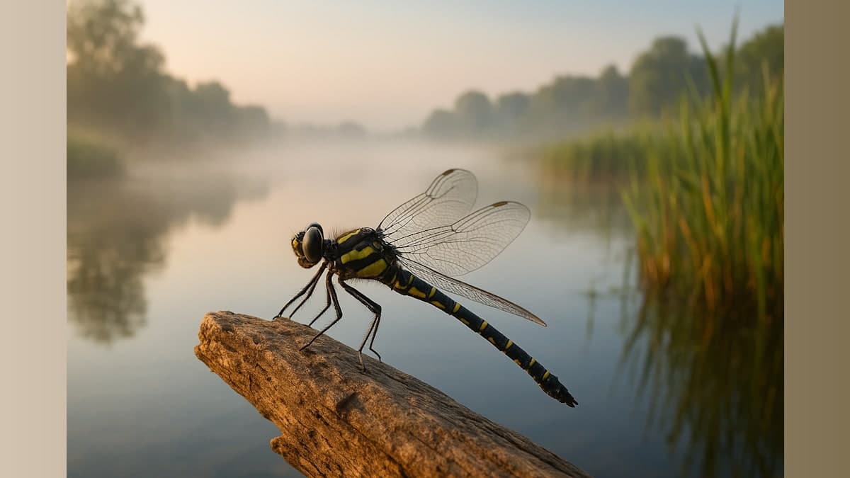 Britain's Longest Dragonfly Hitches Ride on Woman's Thumb