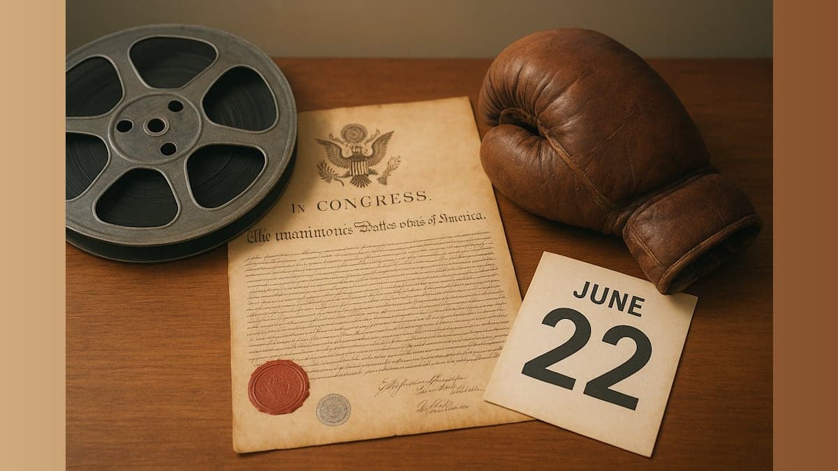 Historic Moments Mark June 22 Across Decades