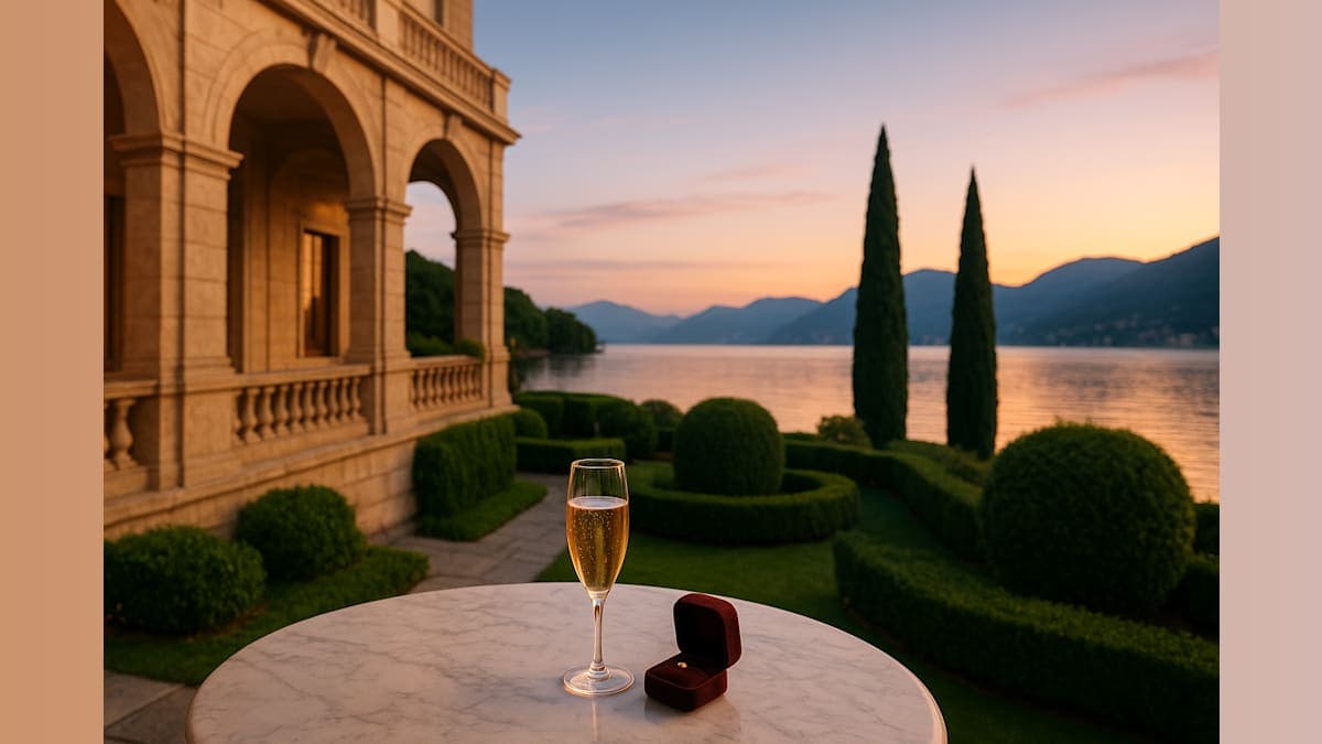 James Kennedy Engaged to Jordan Meyers at Lake Como