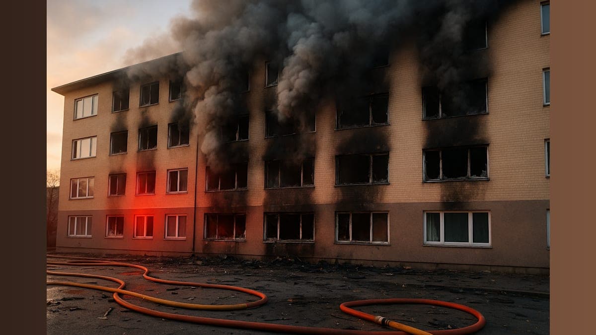 Tacoma Apartment Explosion Captured on Video During Fire Response