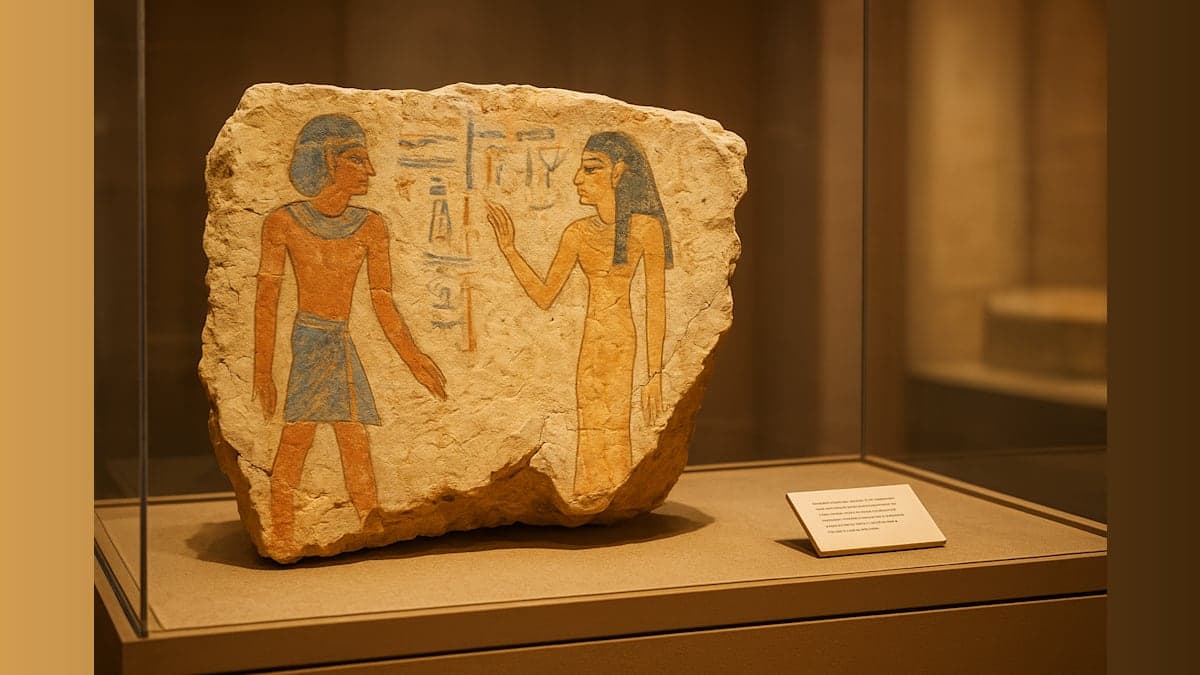 Ancient Tomb with Preserved Frescoes Unearthed in Luxor