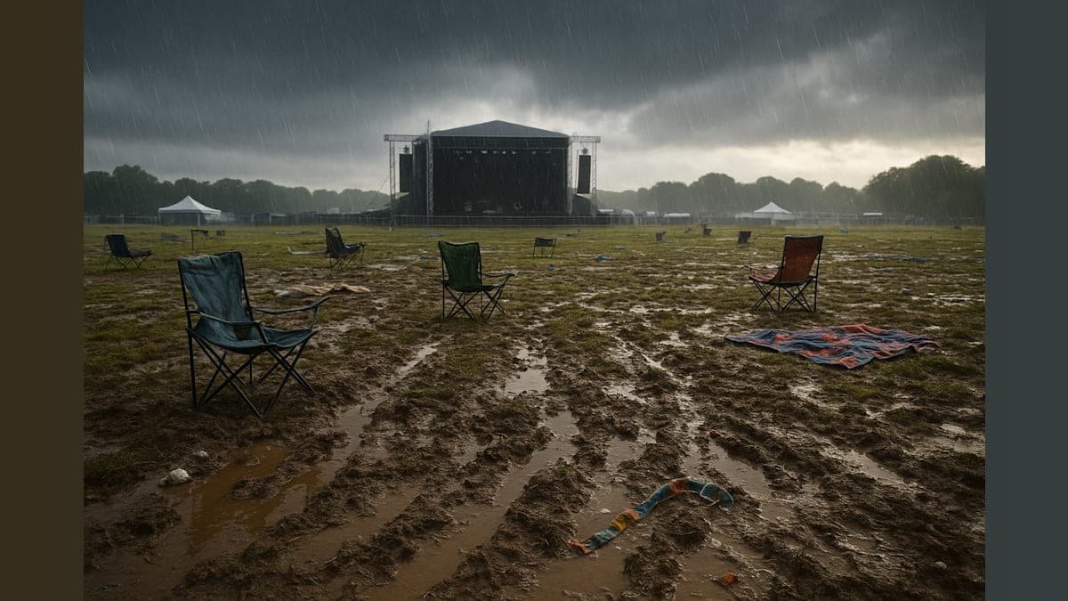 Rain Transforms Lollapalooza Into Mud Wrestling Arena