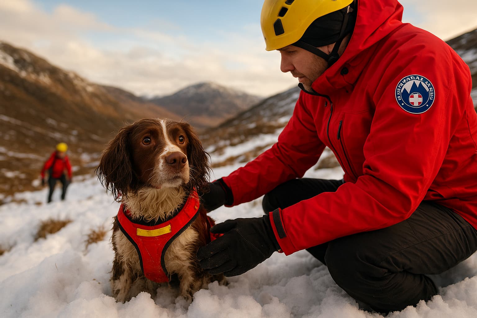 Scottish Mountain Rescue Team Saves Stranded Spaniel After Overnight Ordeal on Highland Peak