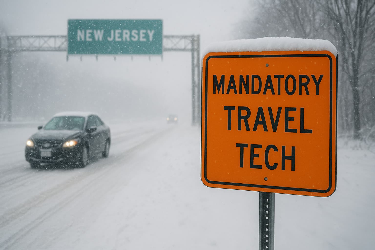 New Jersey Extends Travel Ban Through Monday Noon as Blizzard Conditions Persist