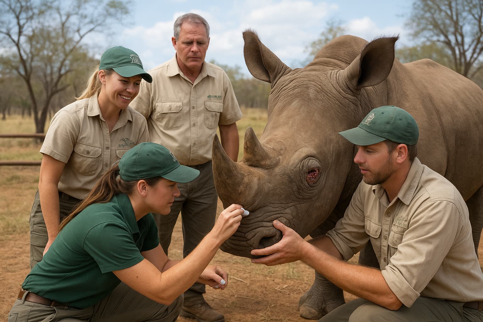 Florida Zoo Team Employs Groundbreaking Approach to Save Wild Rhino in Zimbabwe