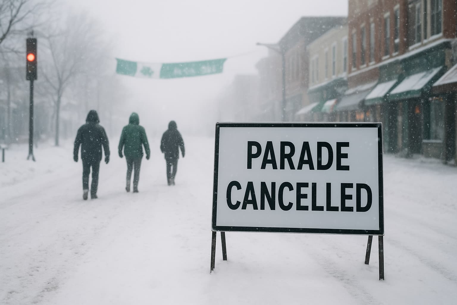 Winter Storm Forces Cancellation of New Jersey's Largest St. Patrick's Day Parade