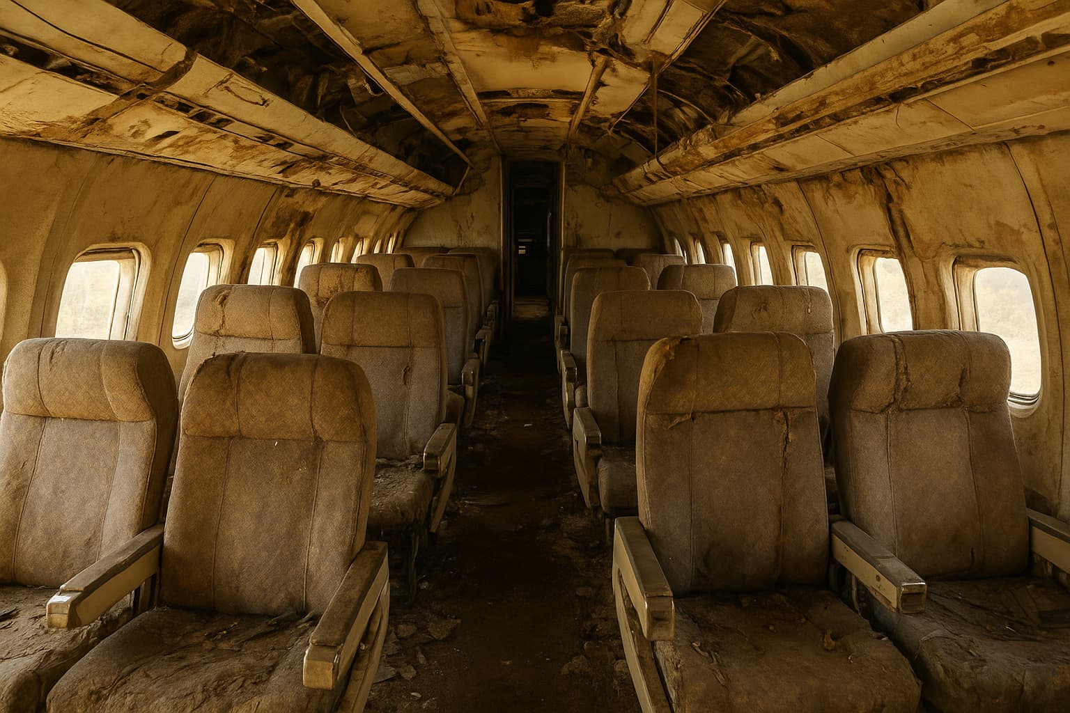 Disturbing Images Emerge from Inside Jeffrey Epstein's Abandoned Private Aircraft