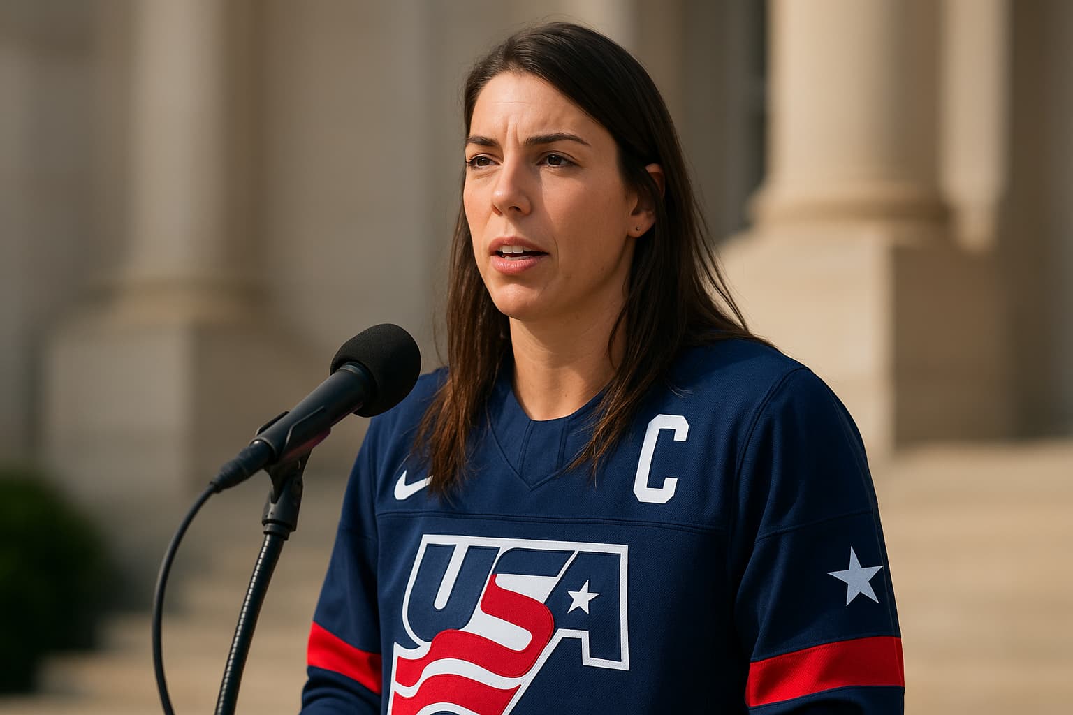 U.S. Women's Hockey Captain Hilary Knight Addresses Controversy Over Men's Team Trump Call