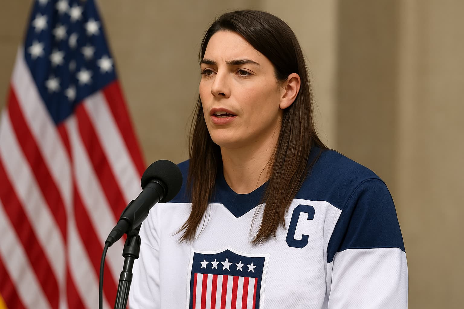 U.S. Women's Hockey Captain Hilary Knight Addresses Controversy Over Men's Team Trump Call