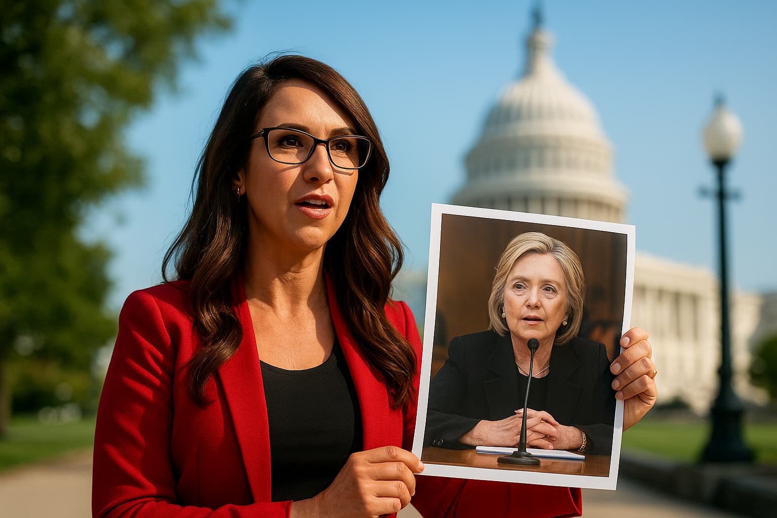 Congresswoman Boebert Invokes Clinton Email Controversy After Leaking Deposition Photo