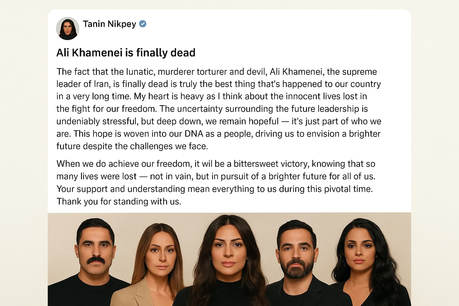 Reality Television Stars Respond to International Crisis as Iranian Supreme Leader Confirmed Dead