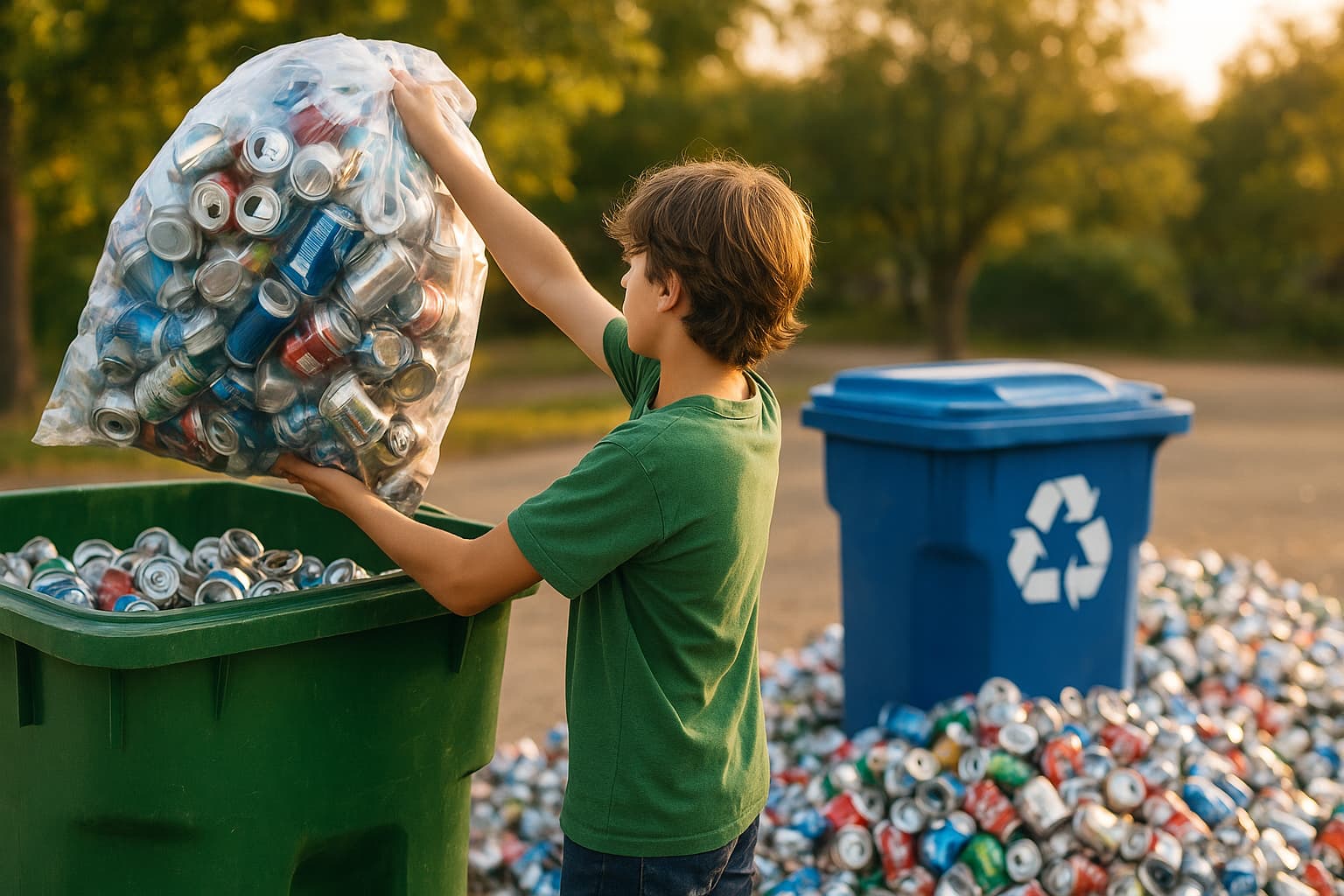Young Environmental Champion Raises $20,000 for Charity Through Aluminum Can Recycling Initiative