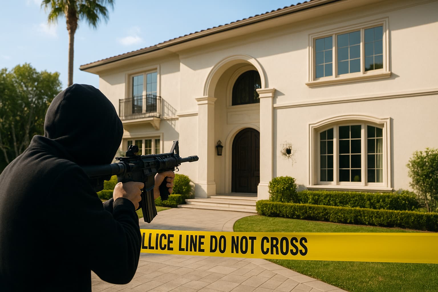 Beverly Hills Mansion Struck by Gunfire During Daylight Attack