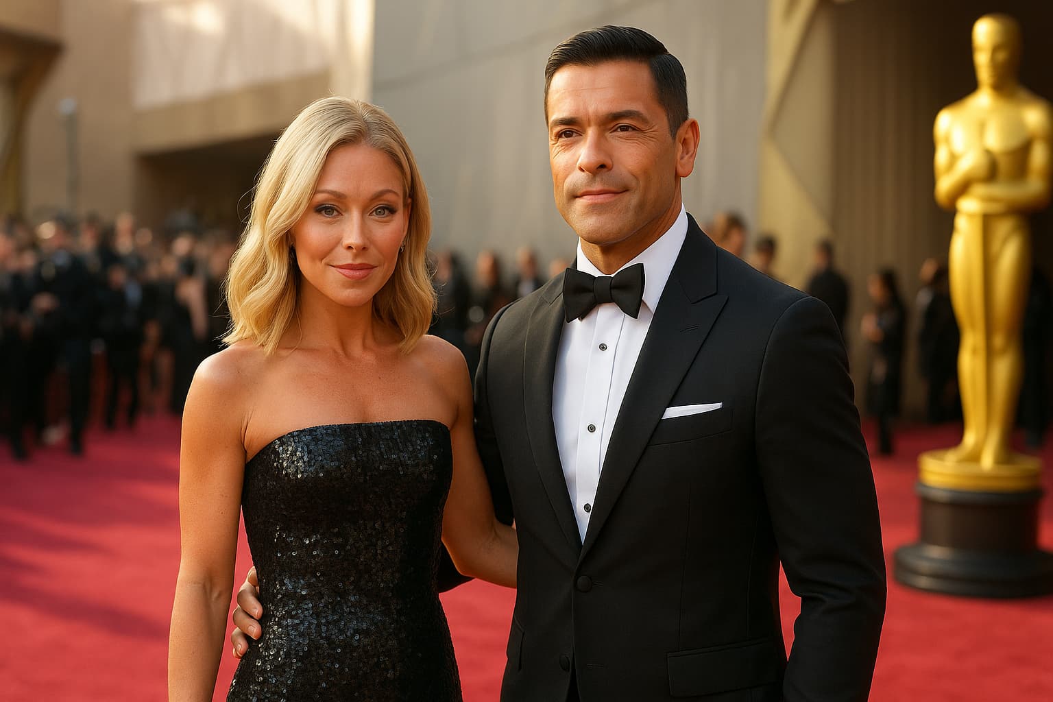 Television Power Couple Dazzles at Academy Awards Ceremony
