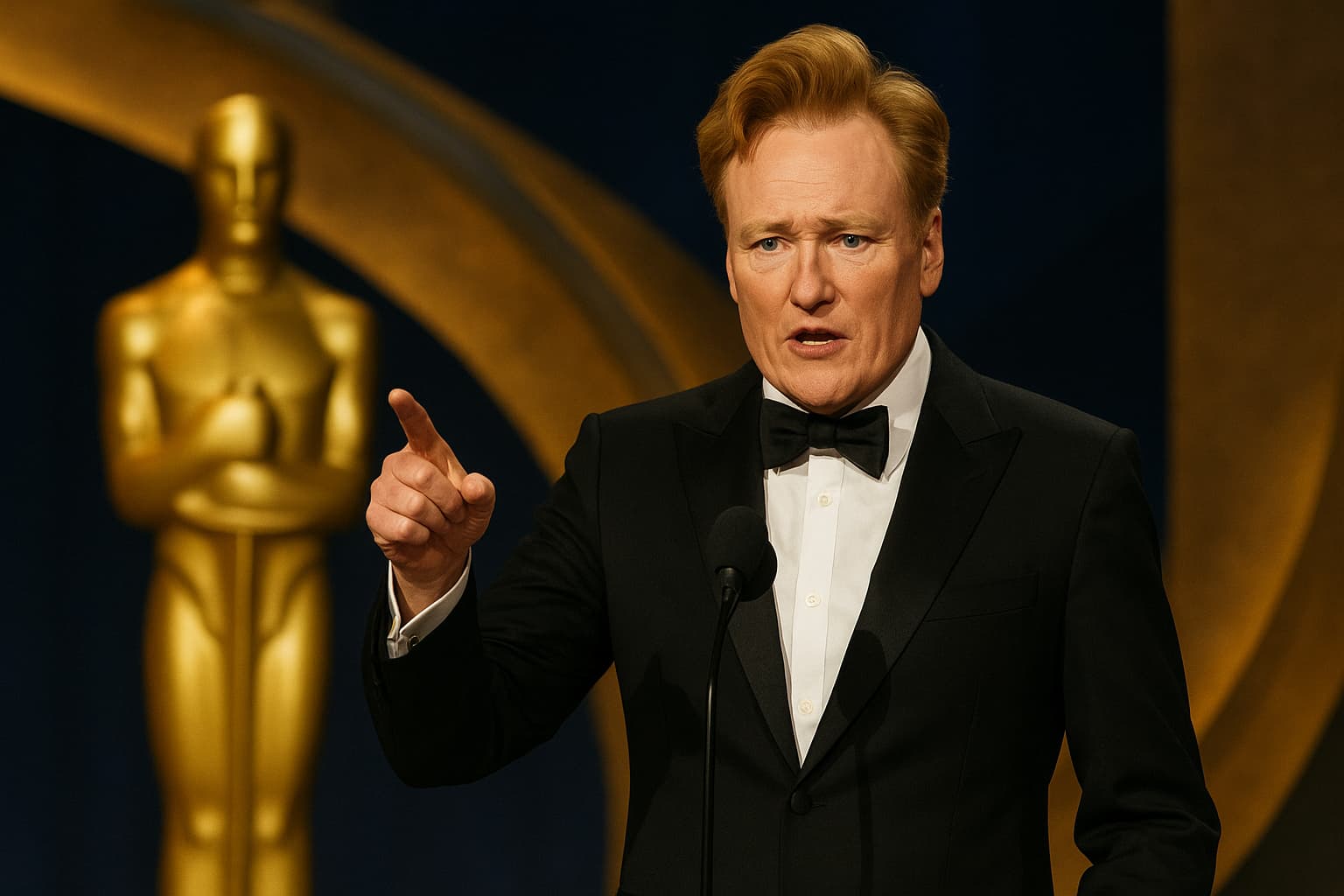 Conan O'Brien Delivers Sharp Political Jabs at Oscars