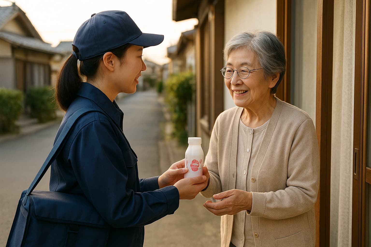 Yogurt Delivery Workers Become Lifeline for Elderly