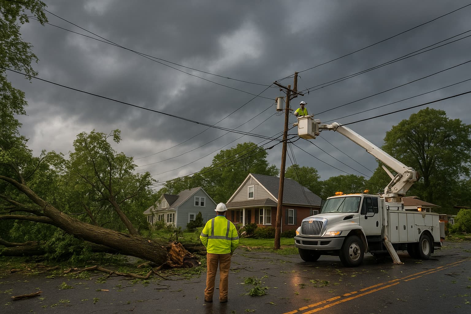 Severe Storms Leave Thousands Without Power Across New Jersey