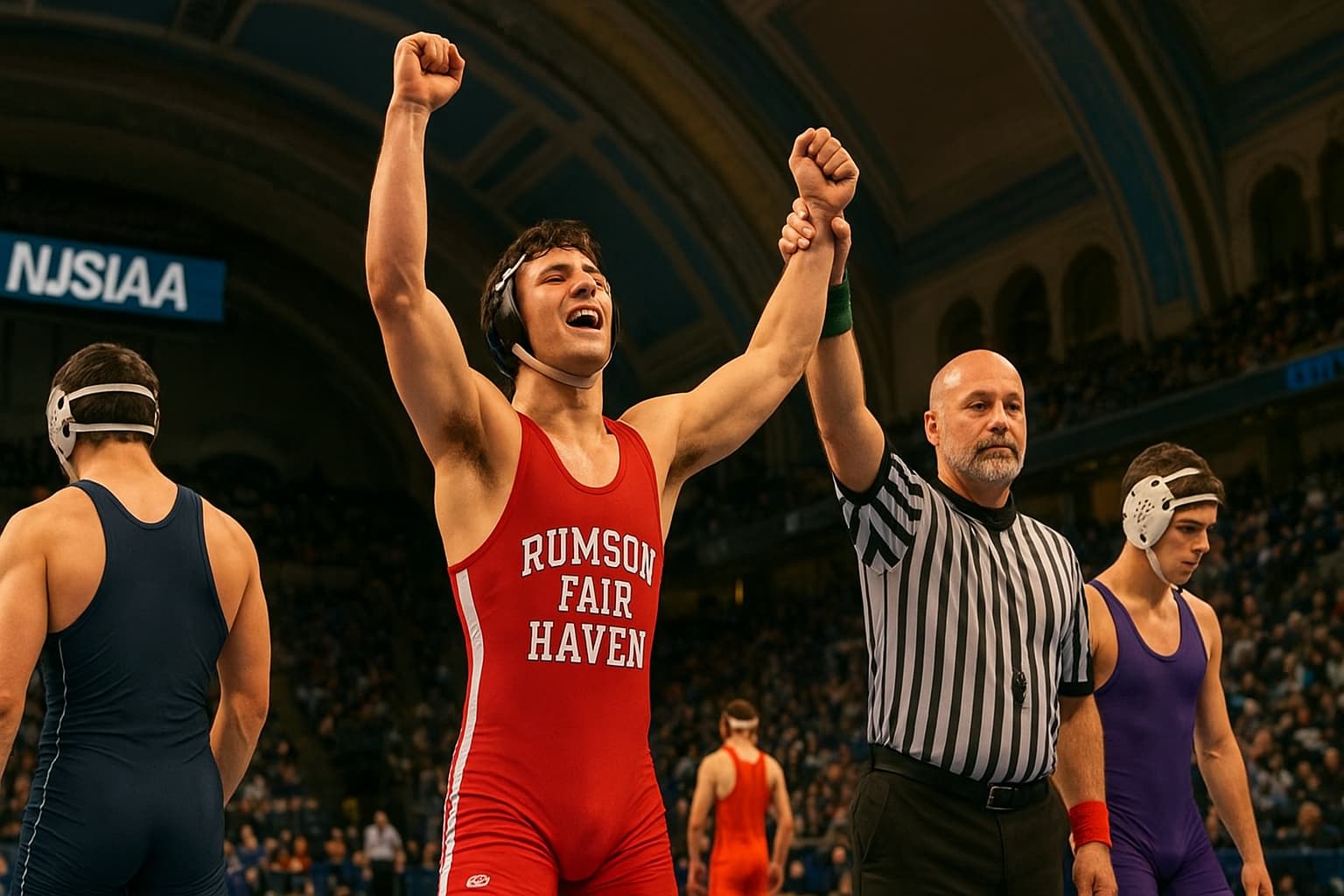 Shore Conference Wrestlers Claim Six State Titles at Boardwalk Hall