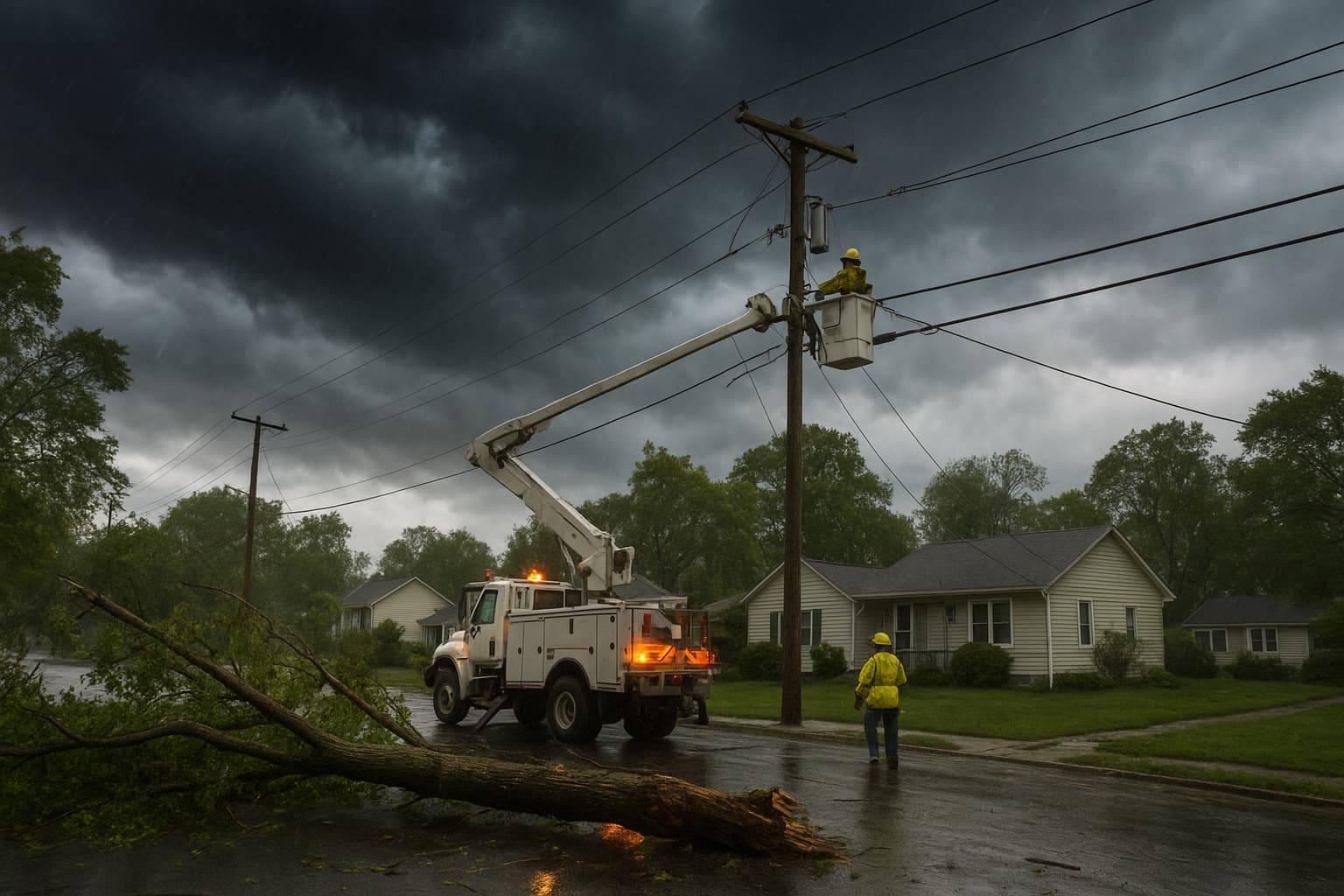 Over 25,000 Without Power as Severe Weather Strikes