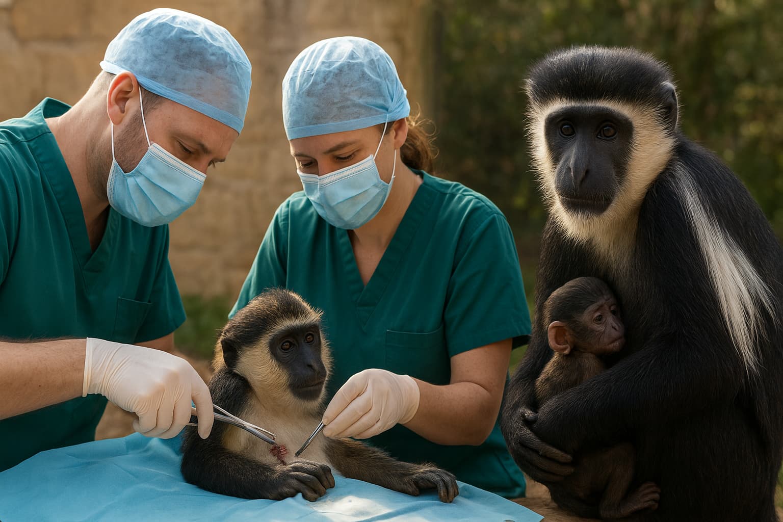 Critically Endangered Monkey Undergoes Groundbreaking Surgery, Gives Birth