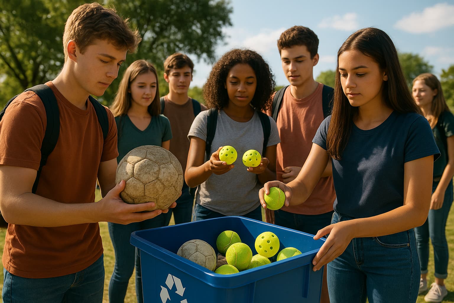 High Schoolers Launch Recycling Initiative for Discarded Sports Balls